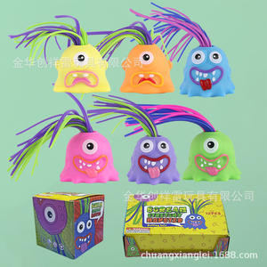 Jouet fantaisie amusant en plastique, monstre qui crie en pressant, avec fonction vocale et musicale, anti-stress, boîte surprise pour enfants - Product Image 6