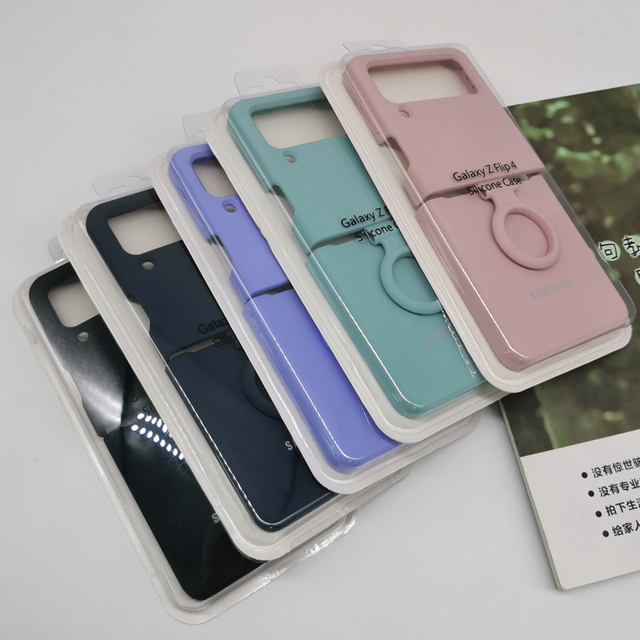 case for Samsung Galaxy Z Flip 4 3 Liquid Silicone Case Silky Soft-Touch Back Protective Cover