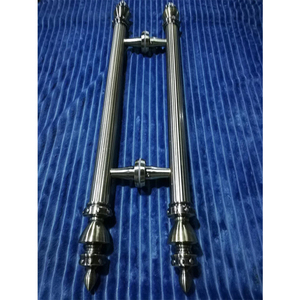 Thép không gỉ đánh bóng/Gương cửa xử lý lớn thiết kế hiện đại cho khách sạn gỗ/Cửa kính 1 năm bảo hành - Product Image 5