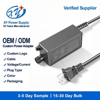 Adaptateur d'alimentation extérieur classe 2 IP67, prise US, 12V 24V, étanche à la pluie, résistant aux intempéries, alimentation LED, fabricant OEM ETL