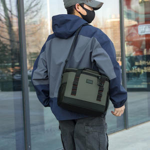 बड़ी क्षमता डबल-परत तह पुनः प्रयोज्य आउटडोर शिविर पिकनिक कूलिंग बैग-पिकनिक के लिए नया रेड वाइन बैकपैक दोपहर का बैग - Product Image 1