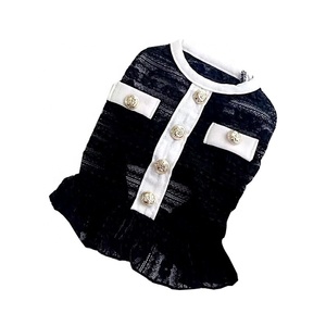 Ropa de moda para perros Abrigos y chaquetas de otoño modernos Disfraz de perro de encaje de poliéster para fiestas - Product Image 2