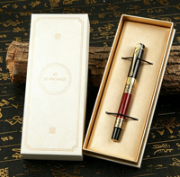 Boîte cadeau pour stylo avec couvercle et base personnalisés, boîte d'emballage rigide en carton pour stylo plume, boîte en carton avec logo personnalisé pour cadeau d'entreprise