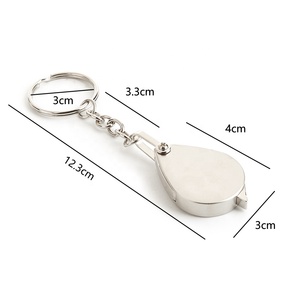 แว่นขยายพกพาแบบพับได้ 10 เท่า พร้อมพวงกุญแจ - Product Image 4