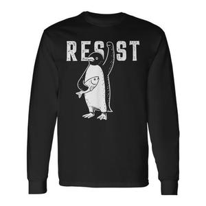 Camiseta de manga larga Penguin Resist contra las tarifas - Product Image 1