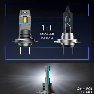 ไฟหน้ารถยนต์ LED ความสว่างสูง I7S H4/H7/H11 แบบเสียบปลั๊กโดยตรง ความสว่างสูง โฟกัสได้ กำลังไฟสูง 6000k - Product Image 4