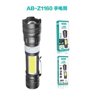 AB-Z1160 Led <b>Flashlight</b> <b>Rechargeable</b> 6500Lm With Side Light For Outdoor Use - Product Image 3