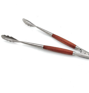 Ensemble <span class=keywords><strong>de</strong></span> 3 outils <span class=keywords><strong>de</strong></span> barbecue en acier inoxydable avec manches en bois - Outils <span class=keywords><strong>de</strong></span> grillade robustes pour barbecue, camping et cuisine en plein air - Product Image 4