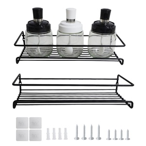 Étagère de rangement pour porte d'armoire de cuisine, multifonctionnelle, sans perçage, en acier inoxydable, imperméable, non pliable, organisateur de cuisine - Product Image 3