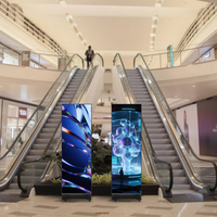 Écran publicitaire haute définition détachable pour affiche numérique LED pliable RAYBO convient aux promotions en magasin.