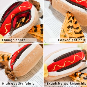 Peluche Ecológico Pequeño con Bolsa para Excrementos, Peluche Personalizado con Soporte para Bolsa de Desechos, Llavero de Peluche con Forma de Pan de Hot Dog - Product Image 2