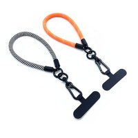 Vente en gros 8mm polyester court étui de téléphone lanière universel téléphone portable charme dragonne accessoires de téléphone portable