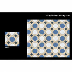 Carreaux de sol en porcelaine pour extérieur, très résistants, 400x400 mm, finition mate antidérapante, pour les zones ouvertes de stationnement - Product Image 1