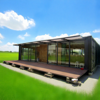 Meilleures ventes : Restaurant-bar modulaire préfabriqué en conteneur 20' 40', showroom à faible coût, panneau sandwich en acier, design industriel pour magasin