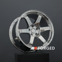 Velg Volk Racing Te37 Chrome Ultra Saga SL 6061-T6 Aluminium Alloy Maining Forged Paling Populer