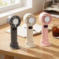 Ventilateur portable USB rechargeable M11S à grande vitesse pour refroidissement rapide, 3 vitesses réglables, mini ventilateur à main haute performance