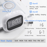 Reloj Despertador con Vibración Silenciosa para Personas Sordas, Mudos, con Problemas de Audición y para Dormir Profundamente