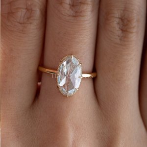 Anillo de Plata de Ley 925 Ajustable con Diamantes, Joyería Refinada de Diseño Clásico para Regalo de Aniversario de Bodas - Product Image 5