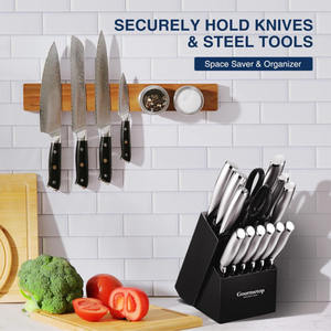 Di alta qualità Multi-funzione coltello striscia magnetica senza 16.5 di perforazione "16" coltello magnete parte porta coltello <span class=keywords><strong>magnetico</strong></span> per parete - Product Image 4