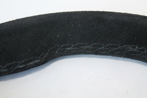 Volant de course en cuir suédé, 255mm, pour Porsche Tesla - Product Image 3