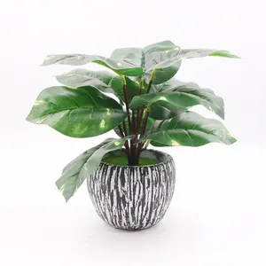 Toque real Assorted Artificial Folhas Tropicais Set com hastes para Home Decor (Unpotted)