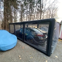 Offre Spéciale personnalisé recycler gonflable abri d'auto PVC bâche de voiture peinture lavage abri tente Portable voiture Parking Garage