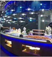 Lustre en verre LED suspendu pour réception, décoration de fenêtre, garantie 3 ans, idéal pour restaurant, hôtel, bureau, chambre, salon