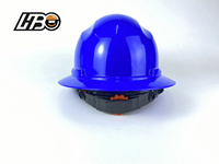 Casque de sécurité ventilé à visière intégrale HBC CE EN397, en HDPE résistant aux chocs, pour travaux de construction et industriels
