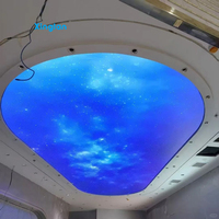 Boîtes à lumière en tissu RGB, membranes de plafond tendu en PVC, fabricant de plafonds tendus. Idéal pour les plafonds de salles de cinéma et de KTV privées.
