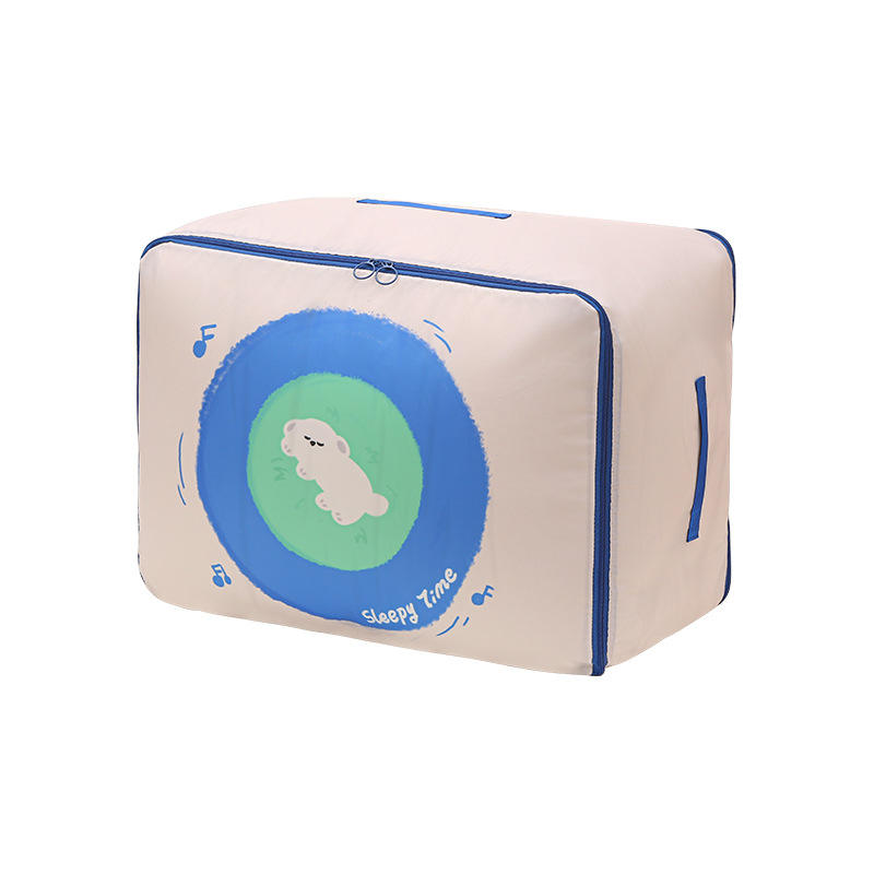 Sac de rangement pour couette [Chiot bleu foncé taille moyenne]