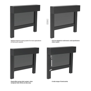 Persiana <span class=keywords><strong>Enrollable</strong></span> Resistente al Viento para Patio - <span class=keywords><strong>Toldo</strong></span> Retráctil para Jardín y Balcón - Resistente a la Intemperie y Protección Solar - Product Image 4