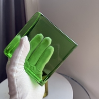 Hochwertige 50*100*100mm Halbglas steine Block Grün Bernstein Buntes Glas Original Bastel ideen für Innenräume