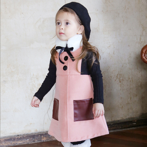 Robe moulante en coton pour enfants, style formel, longueur genou, ornée, de la marque américaine Old Clothes, collection Printemps - Product Image 4