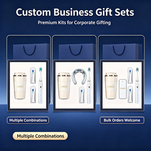 Coffret Cadeau d'Entreprise : <span class=keywords><strong>Tasse</strong></span> à Café Isotherme & Brosse à Dents Sonique avec Têtes de Rechange, Boîte Cadeau Souvenir Personnalisée avec Logo pour Clients d'Entreprise - Product Image 4