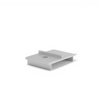 Accessoires de support solaire, blocs de support pour modules photovoltaïques, plaques de bordure, alliage d'aluminium, pour carport intermédiaire sur toit