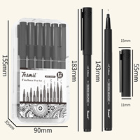 Stylos à encre Art Fineliner, lot de 12, ensemble de stylos à micro-pointe pour dessin artistique, fournitures artistiques, cadeaux pour adultes