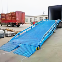 Pont de chargement et de déchargement hydraulique mobile, rampe de chantier mobile pour centre de distribution logistique