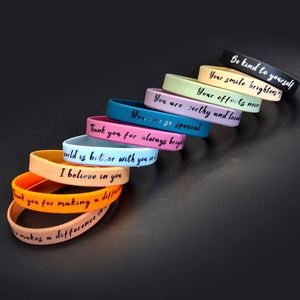 Pulsera de Silicona con Frases Inspiradoras, Regalo para Estudiantes, Recompensa para Actividades, Pulsera de Goma con Logotipo Personalizado - Product Image 2