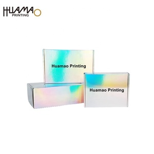 Iridescent Holographic Mailer <b>Boxes</b> Custom Printed Rainbow Effect Shipping <b>Boxes</b> for Small Business Corrugated Mailer <b>Boxes</b> - Product Image 4