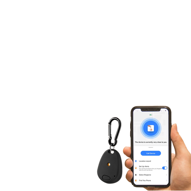 Smart Item Locator Key Finder BLE4.2 Tracker Anti-Lost Wireless Phone Tracking Device Luggage Self-Defense Supplies ABS Material
