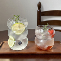 Bouteille d'eau en verre borosilicate de haute qualité, réutilisable, minimaliste, style européen nordique, personnalisable, 380/550 ml, pour café, thé, lait