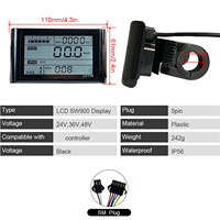 Écran LCD pour Vélo Électrique, Protocole 2, Autres Pièces de Vélo Électrique, Affichage Couleur TFT UKC1 UKC1+ 36V-72V (Modèles SW900, SW966)