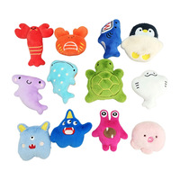 Jouet en peluche écologique pour animaux de mer, qui couine, pour chiens et chats, pour l'entraînement et l'exercice interactifs