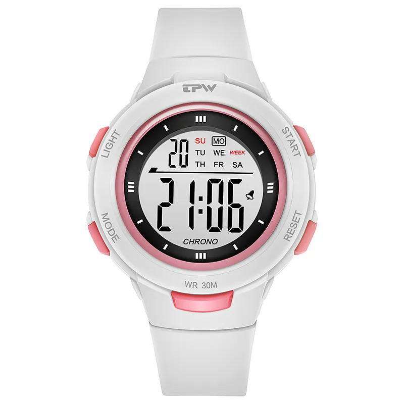 ABS Sport Watch 3 ATM waterproof OEM Electronic Digital Watches for Ladies Fashion Watch Sweet Color Reloj