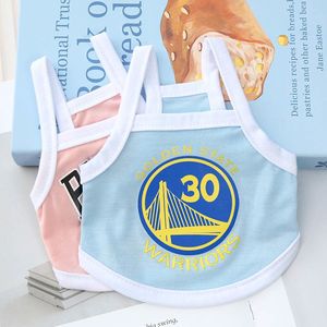 Maillot de sport pour chien, veste imprimée Golden State Warriors Bulls Lakers Bucks, vêtements d'été pour petits chiens Teddy Bichon - Product Image 2