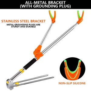 <span class=keywords><strong>Support</strong></span> de pêche multifonctionnel en acier inoxydable à fixation au sol avec <span class=keywords><strong>support</strong></span> de <span class=keywords><strong>canne</strong></span> à pêche pour la pêche en mer et sur la plage - Product Image 5