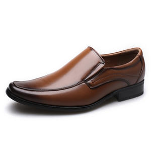 <span class=keywords><strong>Mocasines</strong></span> planos sin cordones de Color pulido de alta calidad, zapatos de vestir de moda de negocios de cuero PU para hombres - Product Image 4
