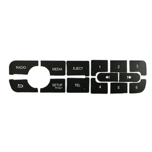 Renault <b>CD</b> Radio Button Repair Sticker Black Adhesive <b>Custom</b> Shape YH24030504 - Product Image 5