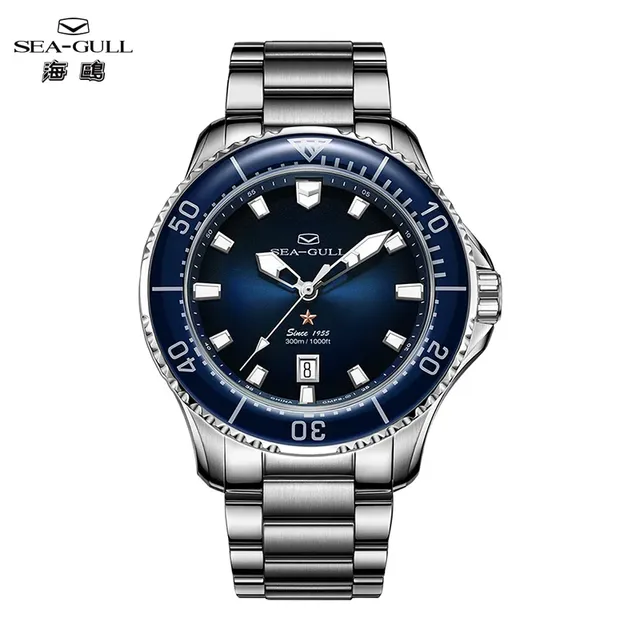 2025 Seagull Automatic Mechanical Diver Watch Men's 30Bar Water Resistance 316L Stainless Steel Sapphire Crystal Sport Ocean