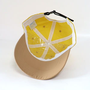 Casquettes de baseball en nylon à visière incurvée, à 6 panneaux, imperméables, non structurées, à deux tons, avec logo brodé personnalisé, design tendance - Product Image 5